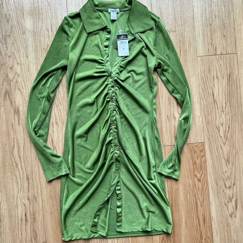 Green Soft Stretchy Dress